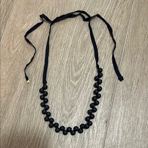 J.Crew Crew Cuts Beaded Necklace Navy Blue